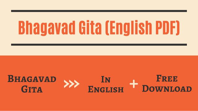 Bhagavad Gita In English Pdf